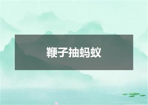 鞭子抽蚂蚁