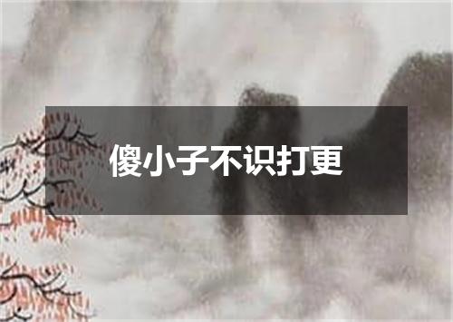 傻小子不识打更
