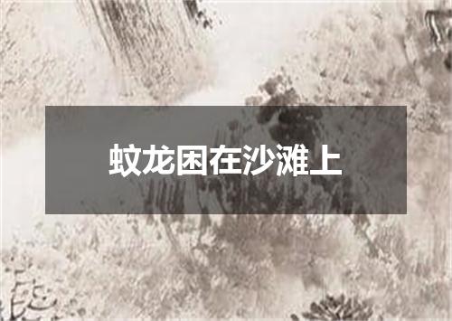 蚊龙困在沙滩上