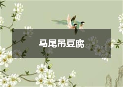 马尾吊豆腐