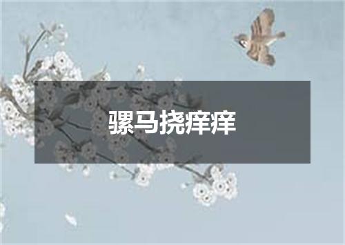 骡马挠痒痒