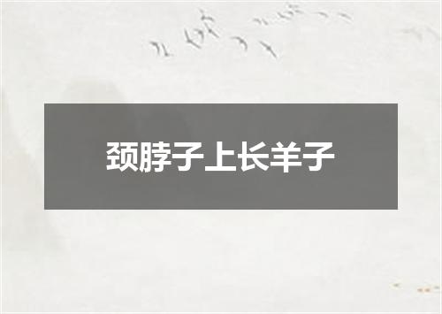 颈脖子上长羊子