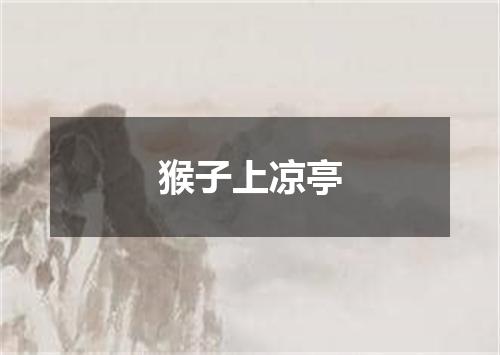 猴子上凉亭