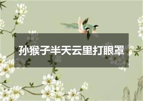 孙猴子半天云里打眼罩