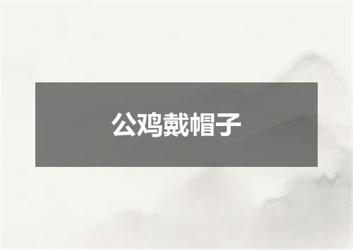 公鸡戴帽子