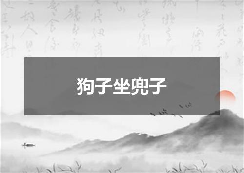 狗子坐兜子