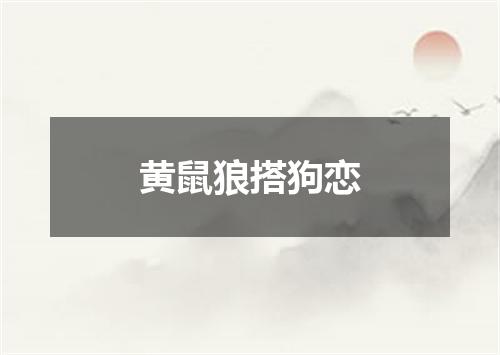 黄鼠狼搭狗恋
