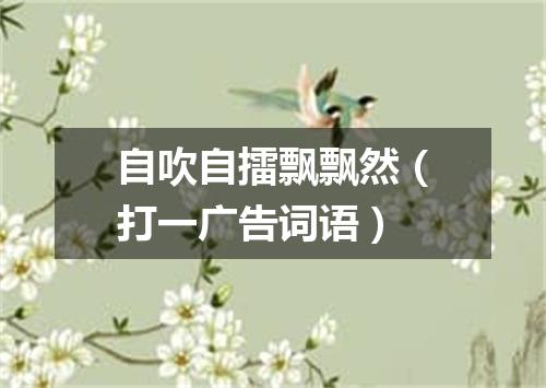 自吹自擂飘飘然（打一广告词语）