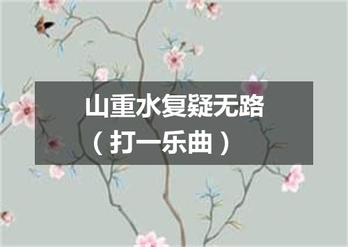 山重水复疑无路（打一乐曲）