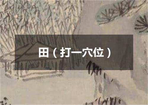 田（打一穴位）