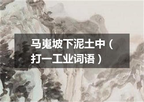 马嵬坡下泥土中（打一工业词语）