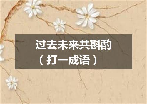 过去未来共斟酌（打一成语）