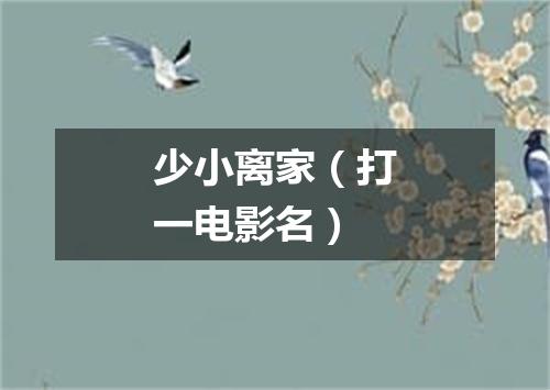 少小离家（打一电影名）