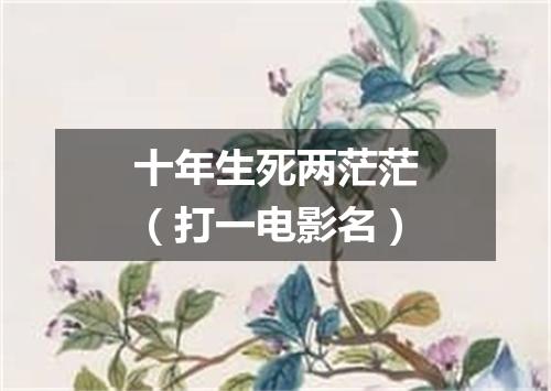 十年生死两茫茫（打一电影名）
