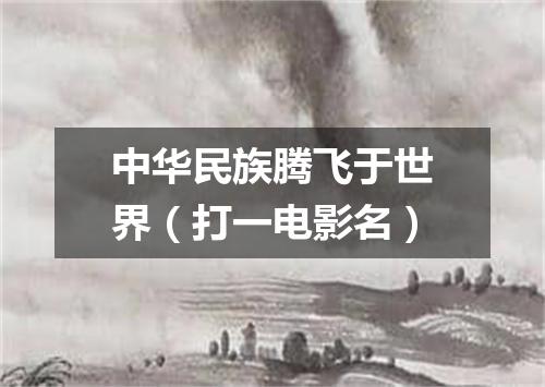 中华民族腾飞于世界（打一电影名）