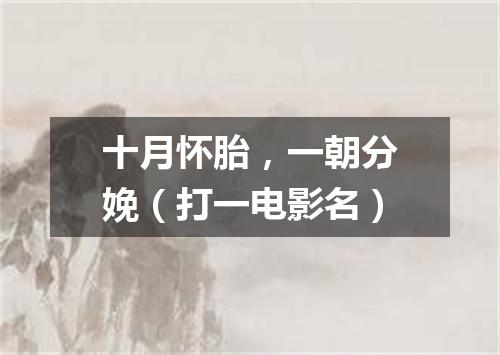 十月怀胎，一朝分娩（打一电影名）