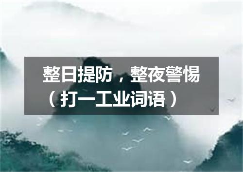 整日提防，整夜警惕（打一工业词语）