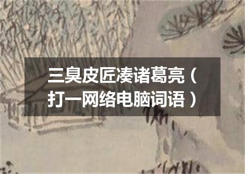 三臭皮匠凑诸葛亮（打一网络电脑词语）