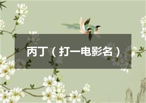 丙丁（打一电影名）