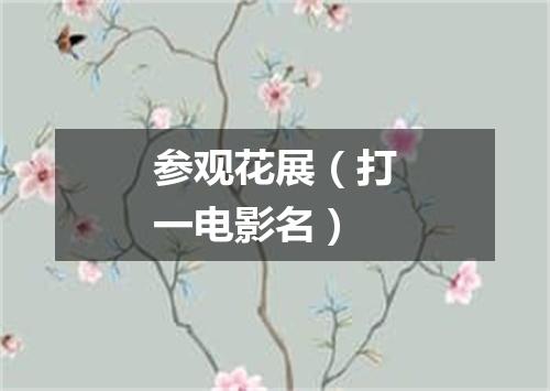 参观花展（打一电影名）