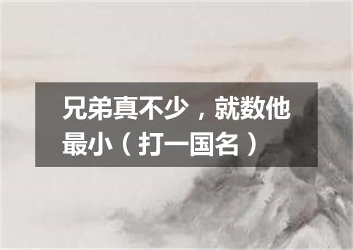 兄弟真不少，就数他最小（打一国名）