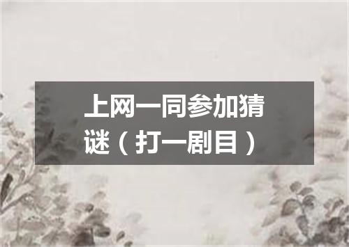 上网一同参加猜谜（打一剧目）