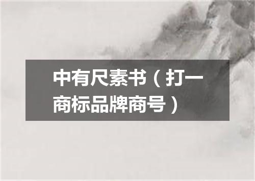 中有尺素书（打一商标品牌商号）