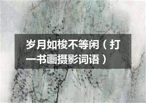 岁月如梭不等闲（打一书画摄影词语）
