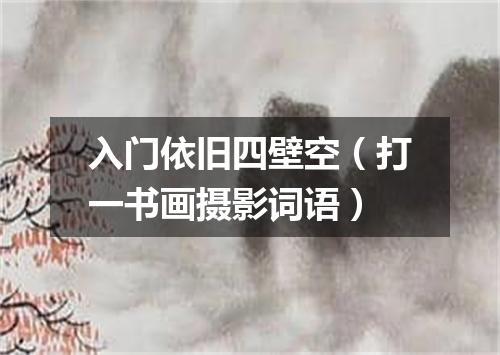 入门依旧四壁空（打一书画摄影词语）