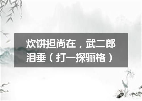 炊饼担尚在，武二郎泪垂（打一探骊格）