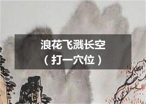 浪花飞溅长空（打一穴位）