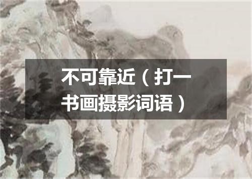 不可靠近（打一书画摄影词语）
