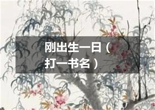 刚出生一日（打一书名）
