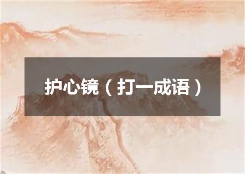 护心镜（打一成语）
