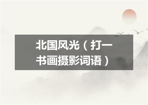 北国风光（打一书画摄影词语）