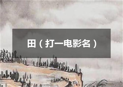 田（打一电影名）