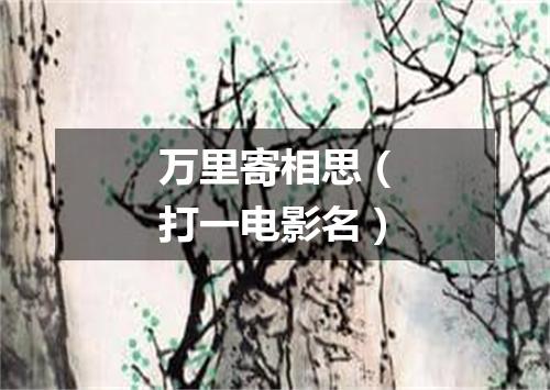万里寄相思（打一电影名）