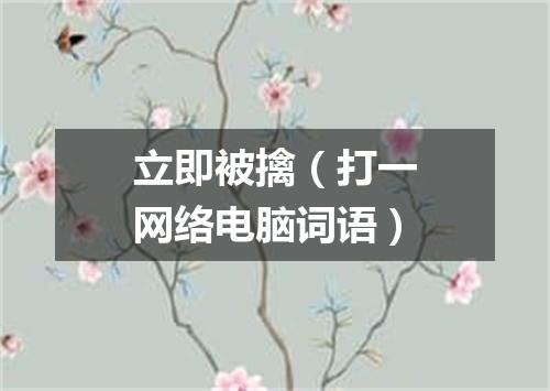 立即被擒（打一网络电脑词语）