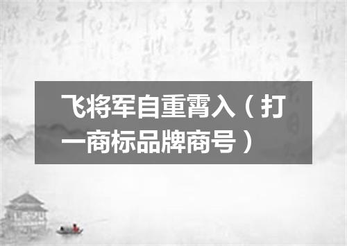 飞将军自重霄入（打一商标品牌商号）