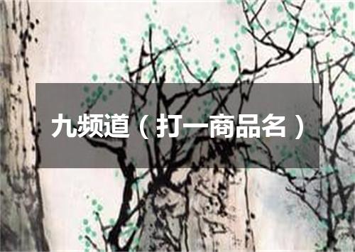 九频道（打一商品名）