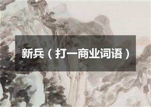 新兵（打一商业词语）