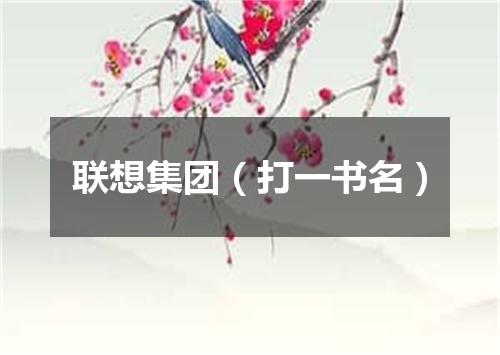 联想集团（打一书名）