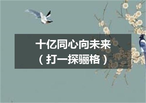 十亿同心向未来（打一探骊格）