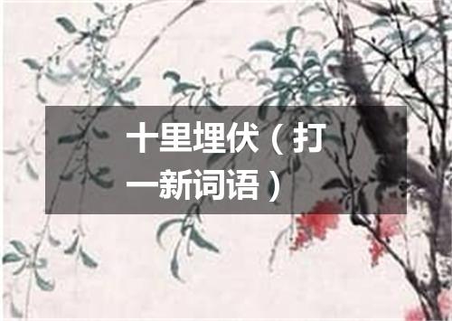 十里埋伏（打一新词语）