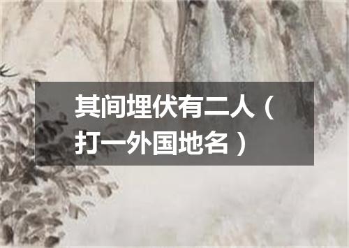其间埋伏有二人（打一外国地名）