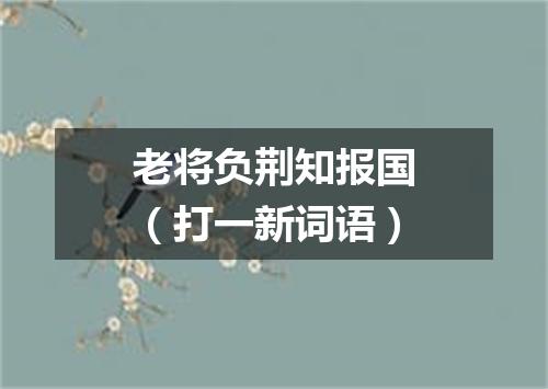 老将负荆知报国（打一新词语）