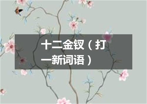 十二金钗（打一新词语）