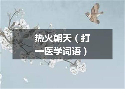 热火朝天（打一医学词语）