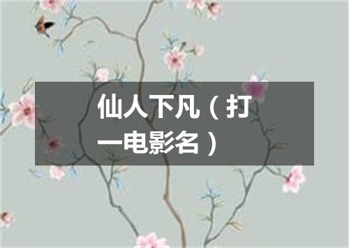 仙人下凡（打一电影名）