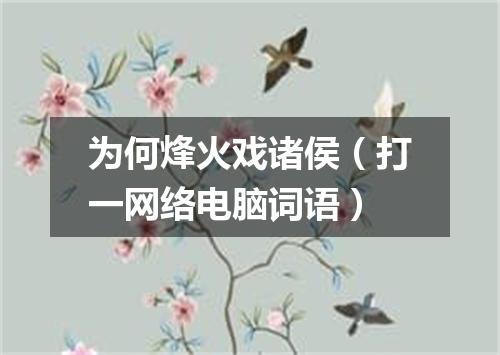 为何烽火戏诸侯（打一网络电脑词语）